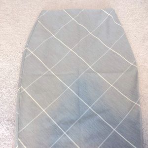 Express grey/white window pane pencil skirt